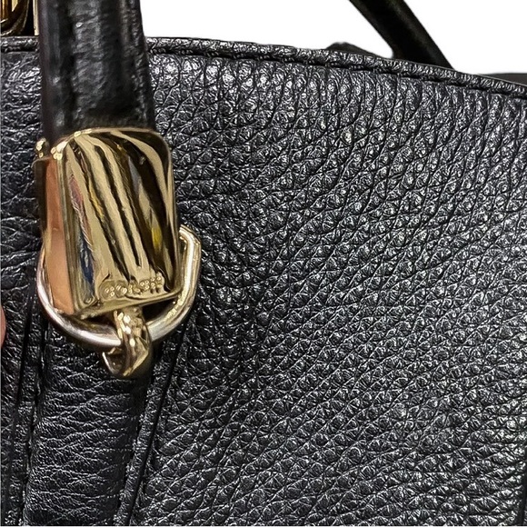 Coach Minetta Pebbled Leather Satchel Crossbody Handbag - Picture 7 of 10